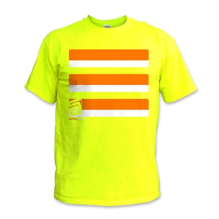 Basic High Visibility Tee, Safety Green, 3XL